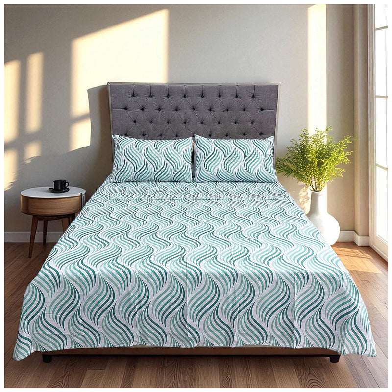 Juego de Sábanas Marina Polialgodón de 180 Hilos