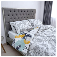 Edredón Doble Faz Estampado Alondra Cama Doble 140x190cm