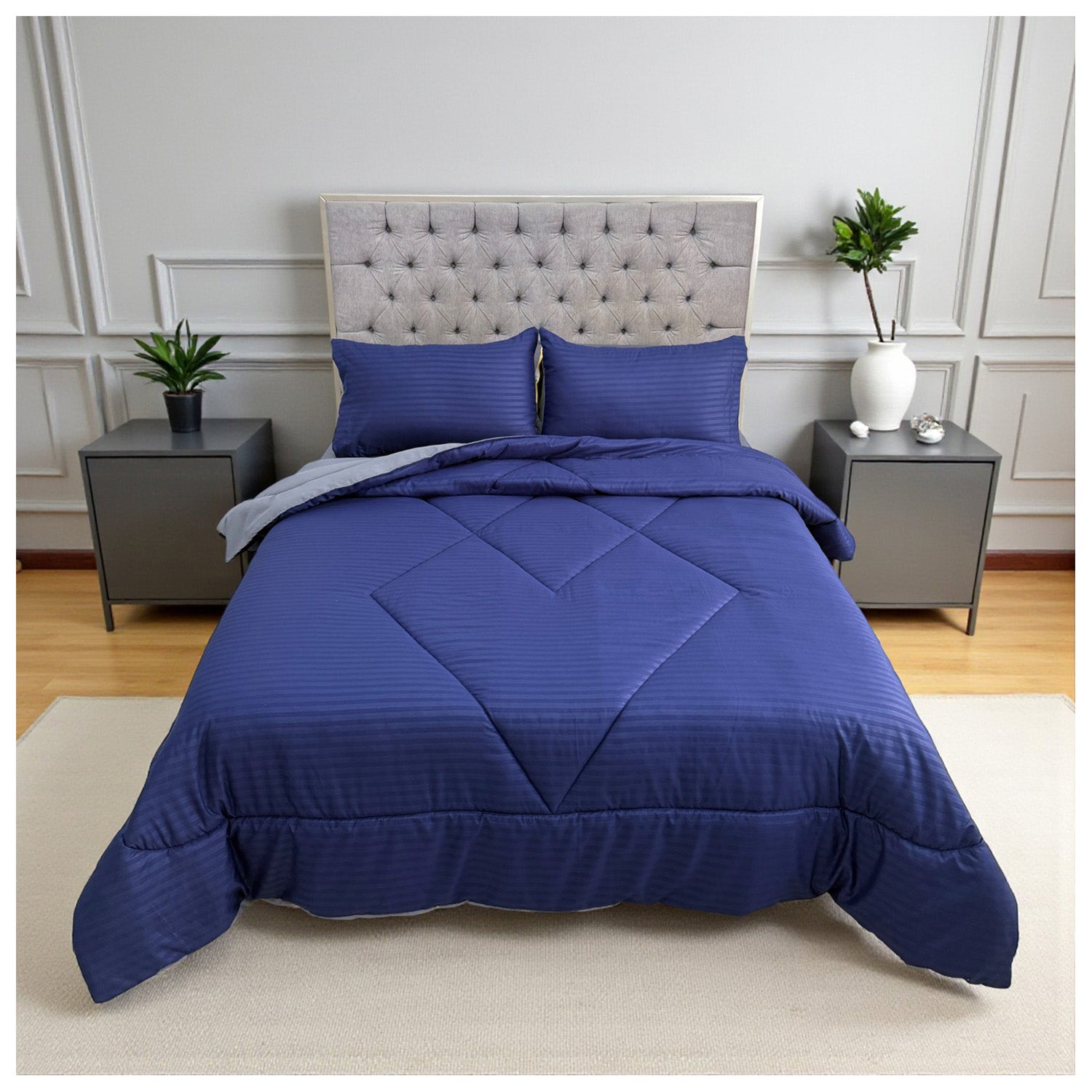 Edredón Doble Faz Nocturno Cama Doble 140x190cm