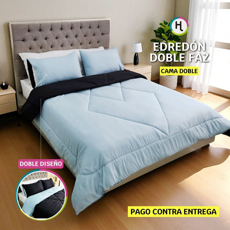 Edredón Doble Faz Refugio Cama Doble 140x190cm