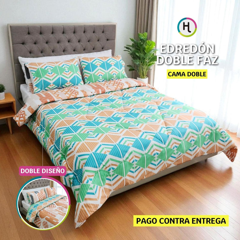 Edredón Doble Faz Calm Cama Doble 140x190cm