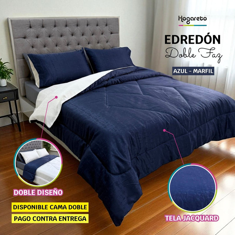 Edredón Doble Faz Profundo Cama Doble 140x190cm