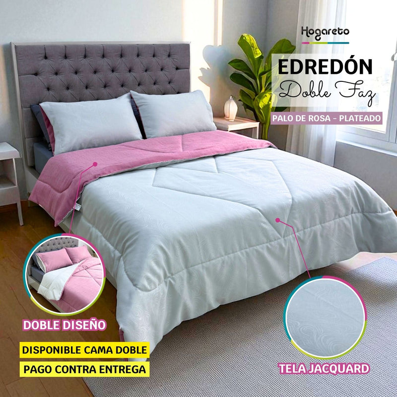 Edredón Doble Faz Esencia Cama Doble 140x190cm