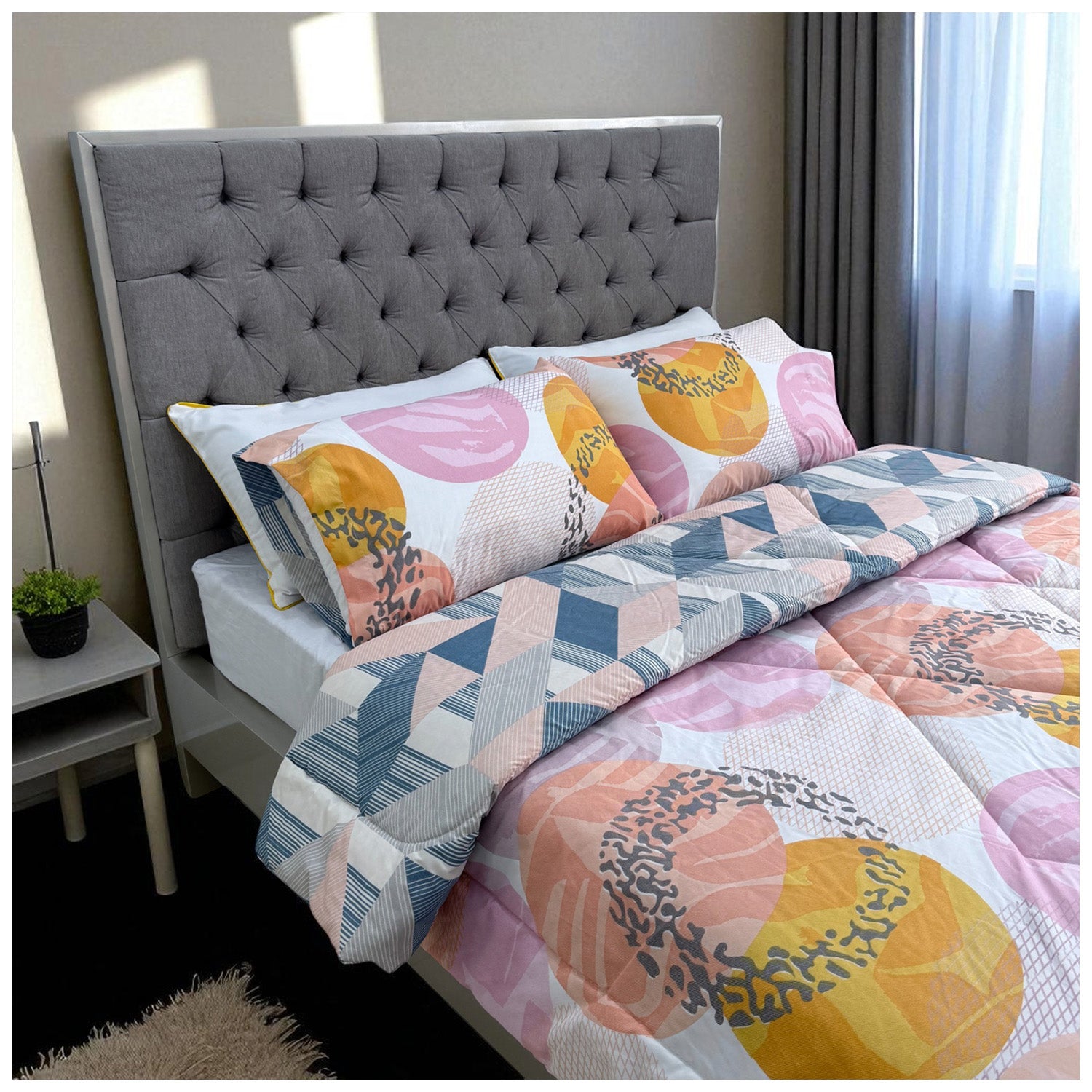 Edredón Doble Faz Equilibrio Cama Doble 140x190cm