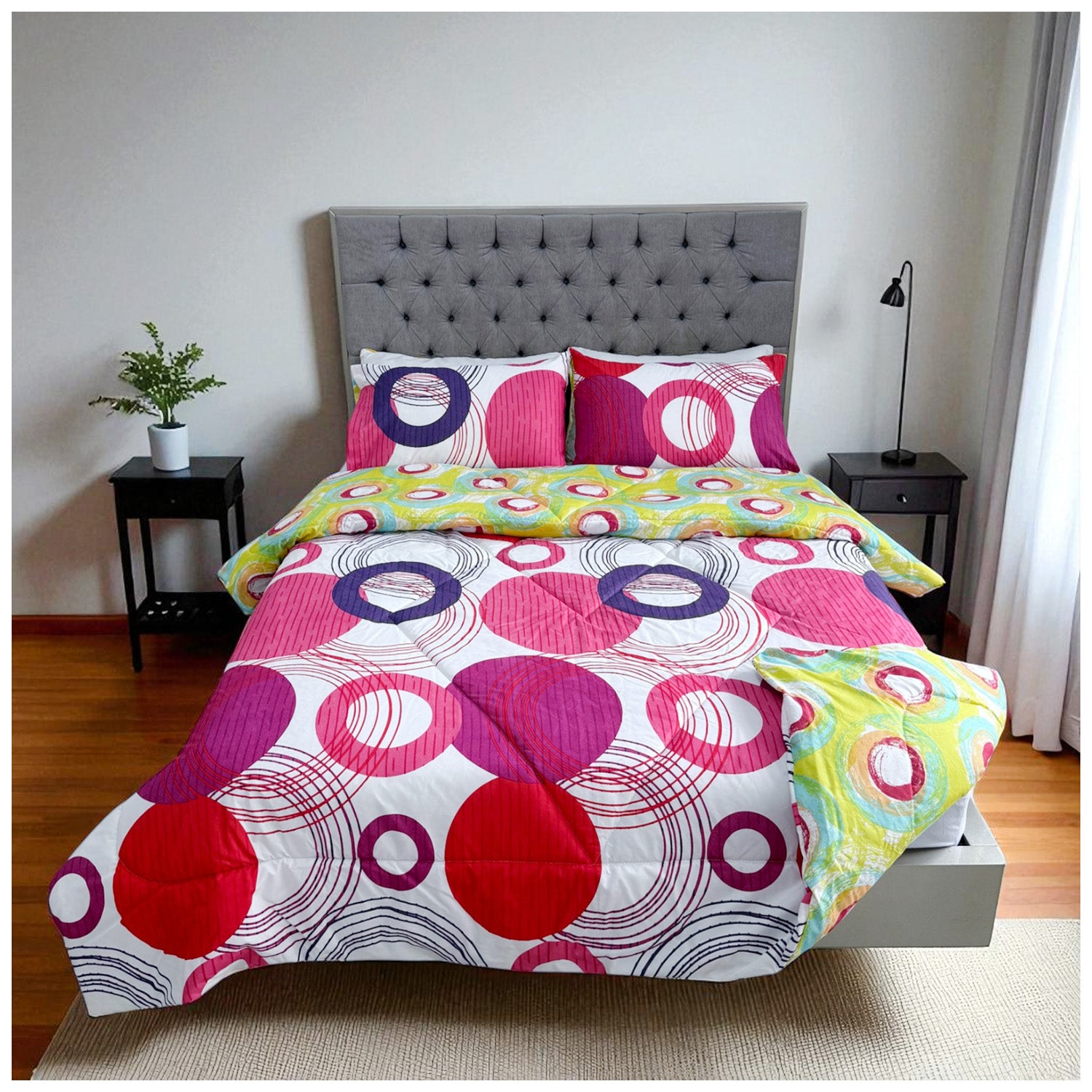 Edredón Doble Faz Fusión Cama Doble 140x190cm