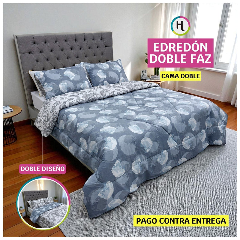 Edredón Doble Faz Luna Cama Doble 140x190cm