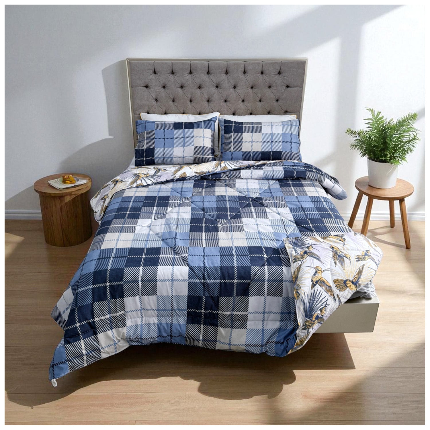 Edredón Doble Faz Natura Cama Doble 140x190cm