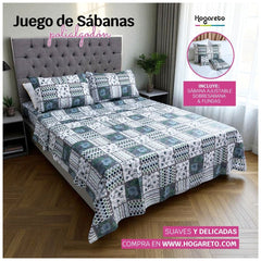 Juego de Sábanas Amalia Polialgodón de 180 Hilos