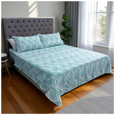 Juego de Sábanas Marina Polialgodón de 180 Hilos