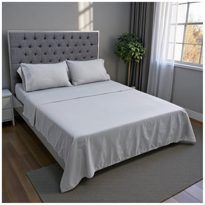 Juego de Sábanas Taupe Polialgodón de 180 Hilos