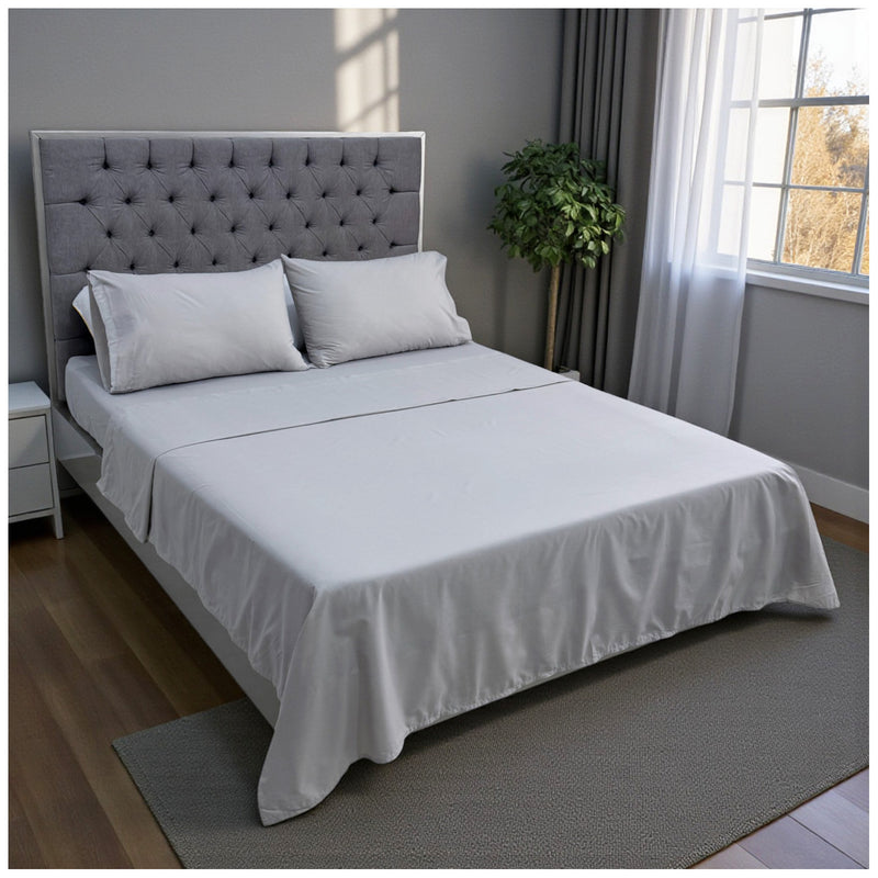 Juego de Sábanas Taupe Polialgodón de 180 Hilos