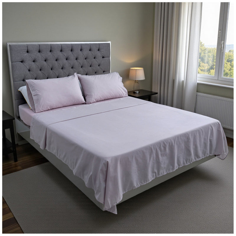Juego de Sábanas Lila Polialgodón de 180 Hilos