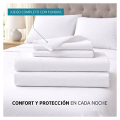 Sábanas 100% algodón 400 Hilos  - Antifluido