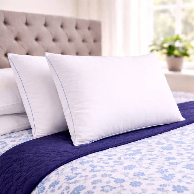 Almohada Sensación Pluma de Ganso - 100% Algodón y Antifluido