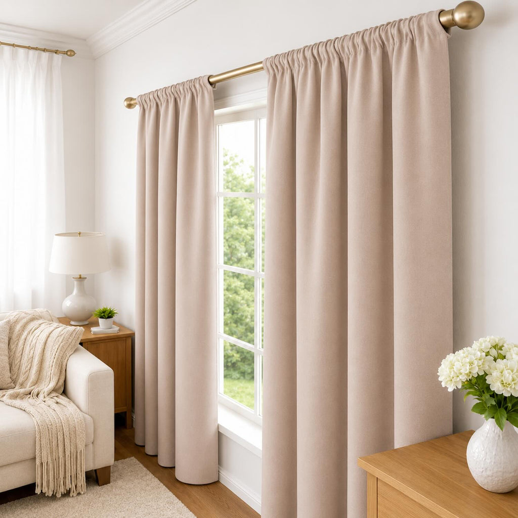 Cortinas 100% Blackout Camel– Privacidad Total - 270x220cm