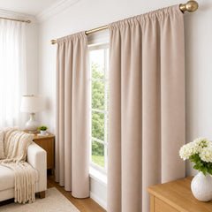 Cortinas 100% Blackout Camel– Privacidad Total - 270x220cm
