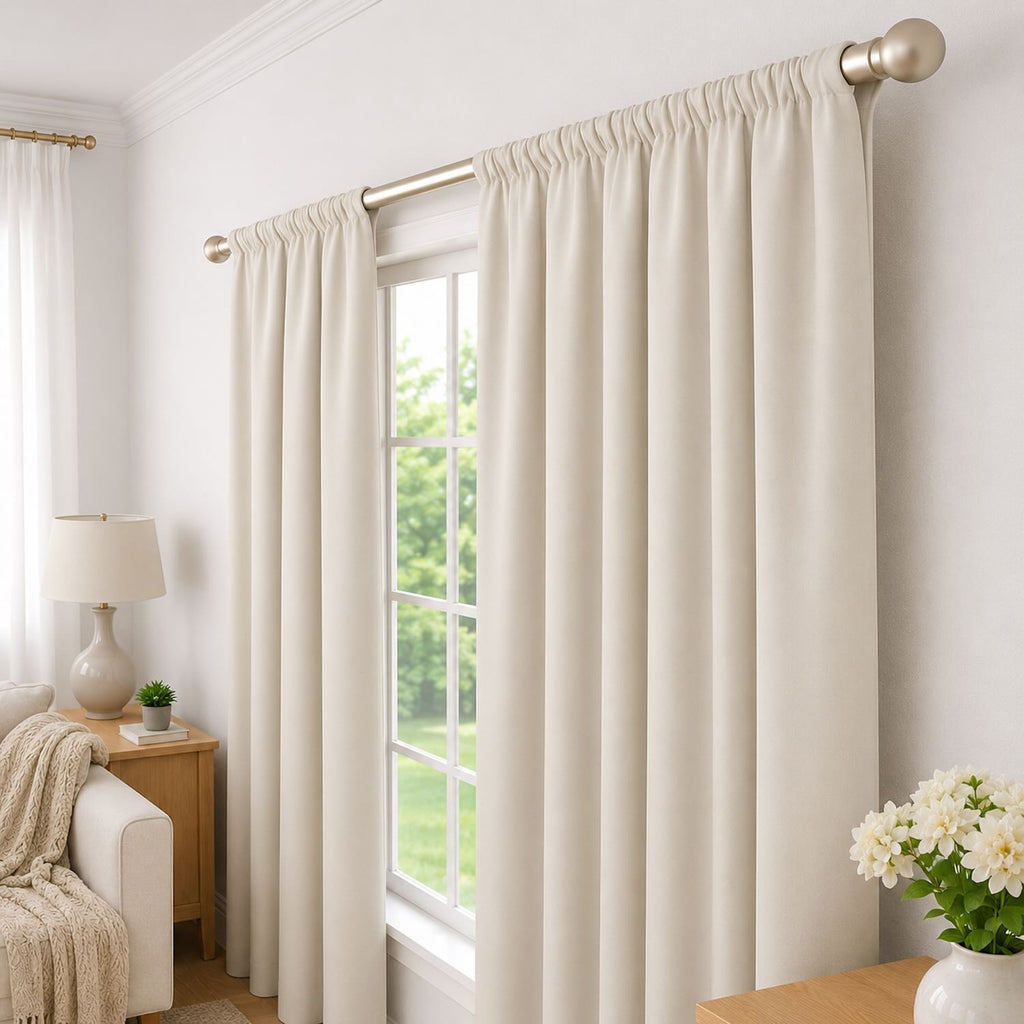 Cortinas 100% Blackout Beige– Privacidad Total - 270x220cm