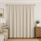 Cortinas 100% Blackout Beige– Privacidad Total - 270x220cm