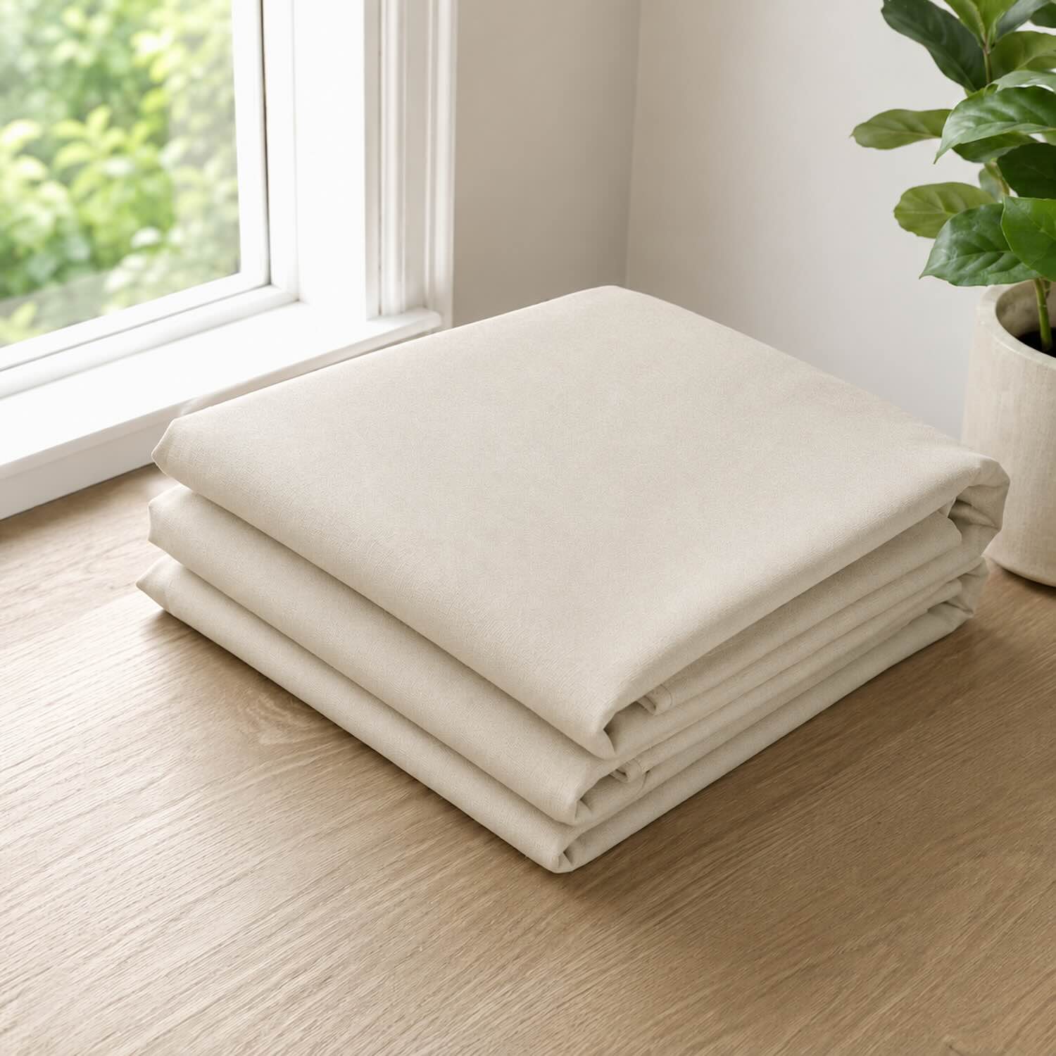 Cortinas 100% Blackout Beige– Privacidad Total - 270x220cm