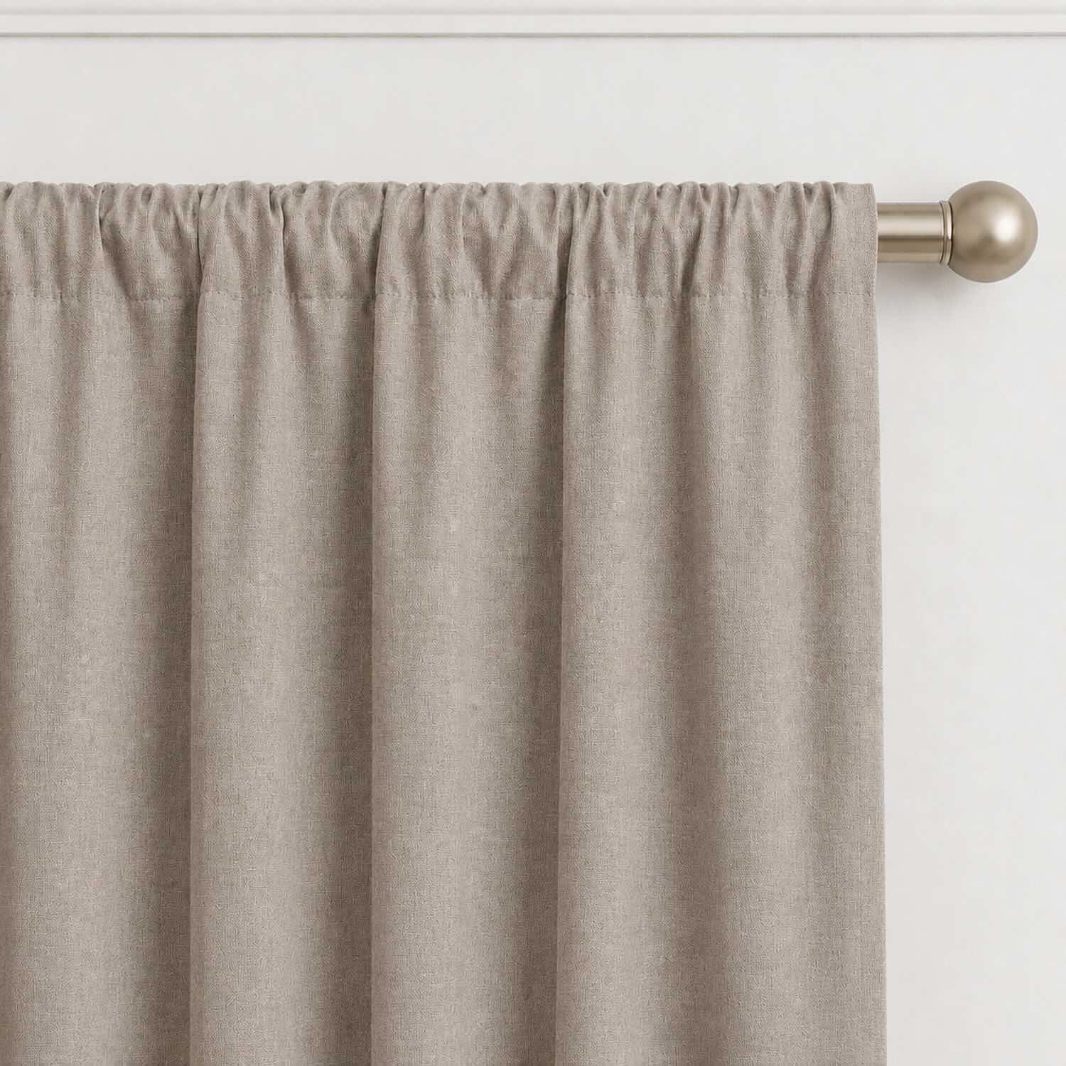 Cortinas 100% Blackout Taupe Jaspe– Privacidad Total - 270x220cm
