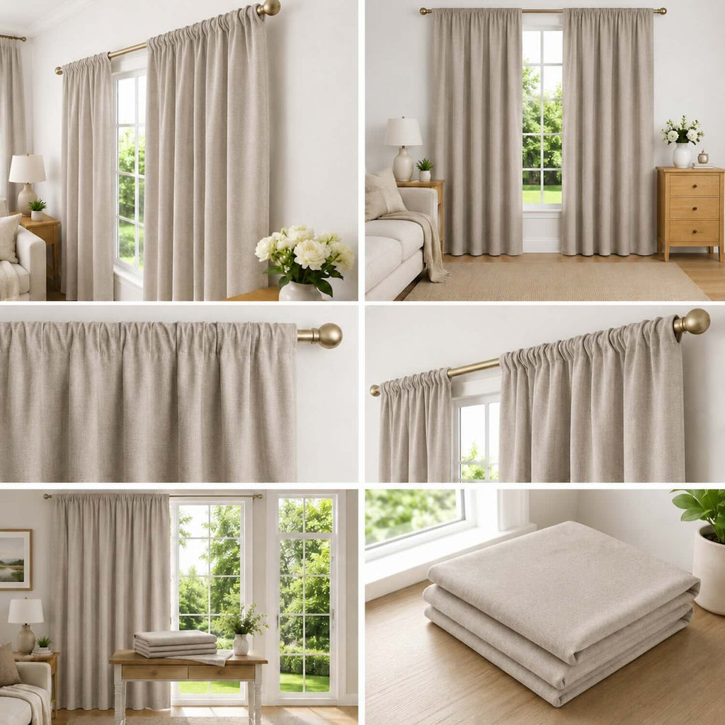 Cortinas 100% Blackout Taupe Jaspe– Privacidad Total - 270x220cm