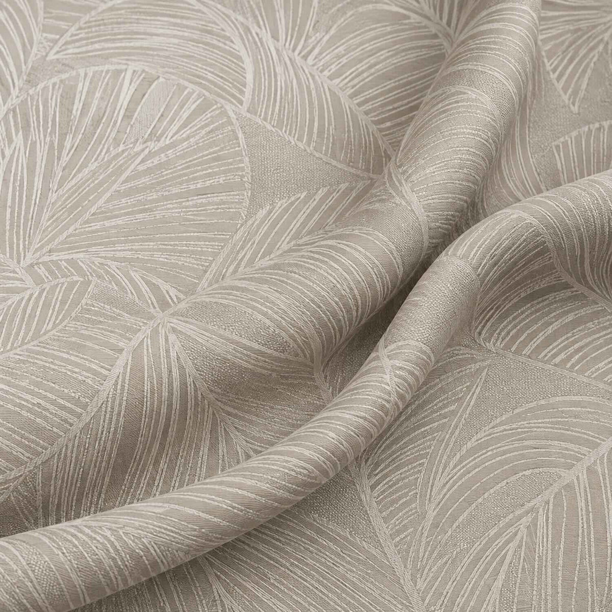 Cortinas Jacquard Diseño Hojas- 270x220cm