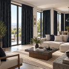 Cortinas Jacquard Diseño Hojas- 270x220cm
