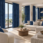 Cortinas Jacquard Diseño Hojas- 270x220cm