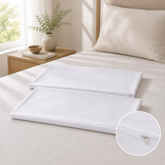 Fundas de Almohada Tela 100% Algodón de 400 Hilos con Antifluido 70x50cm