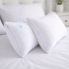 Set x 2 Protectores Impermeables Para Almohada 70x50 cm