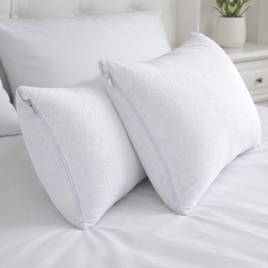 Set x 2 Protectores Impermeables Para Almohada 70x50 cm