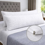 Set x 2 Protectores De Almohada Acolchado 135x50 Con Cierre