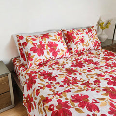 Juegos de Sábanas Cama Doble 140x190cm Flor