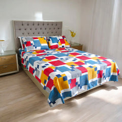 Juegos de Sábanas Cama Doble 140x190cm Cuadros