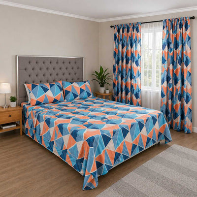 Juego de Sábanas + Cortinas Pirámide