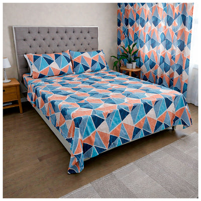 Juego de Sábanas + Cortinas Pirámide