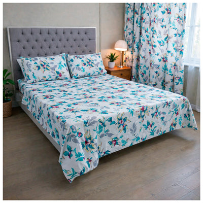 Juego de Sábanas + Cortinas Natural