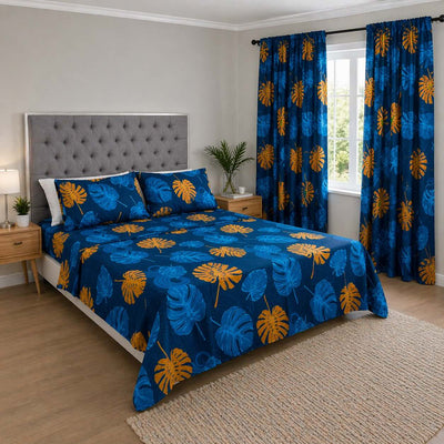 Juego de Sábanas + Cortinas Monstera