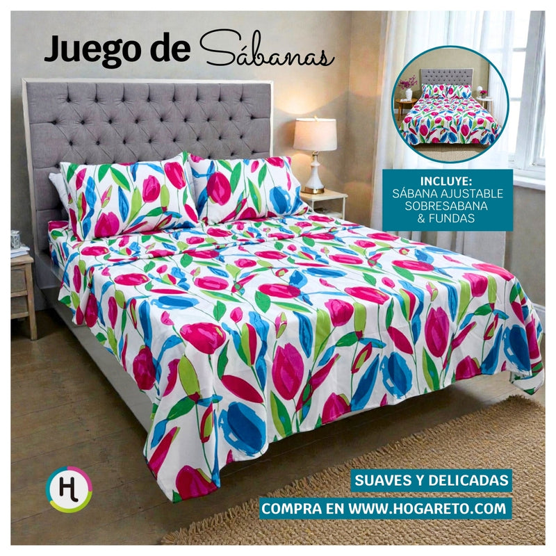 Juego de Sábanas Tulipán