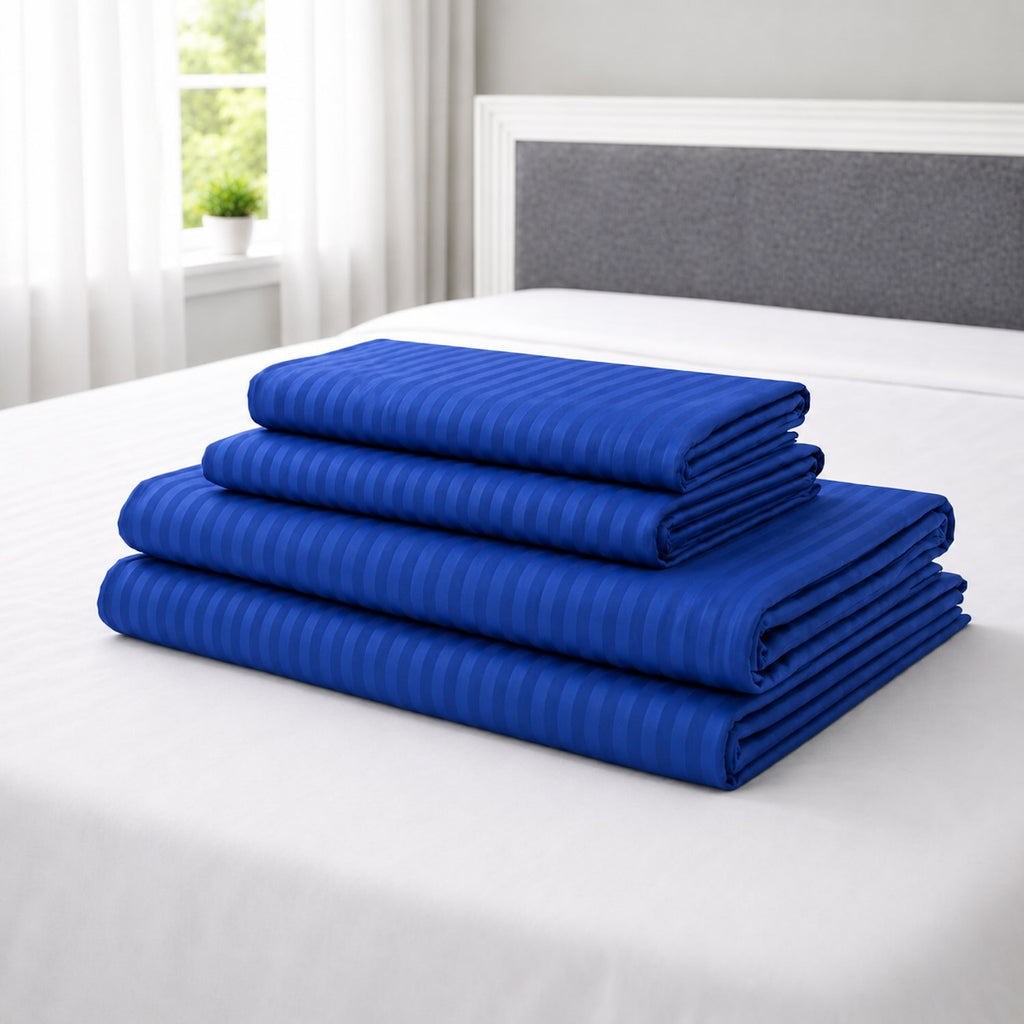 Juego de Sábanas Azul en Microfibra Suave