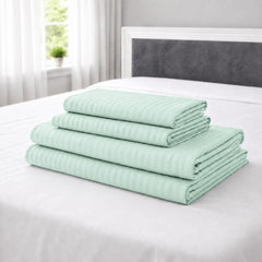 Juego de Sábanas Cama Doble 140x190cm Menta en Microfibra Suave
