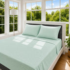 Juego de Sábanas Cama Doble 140x190cm Menta en Microfibra Suave