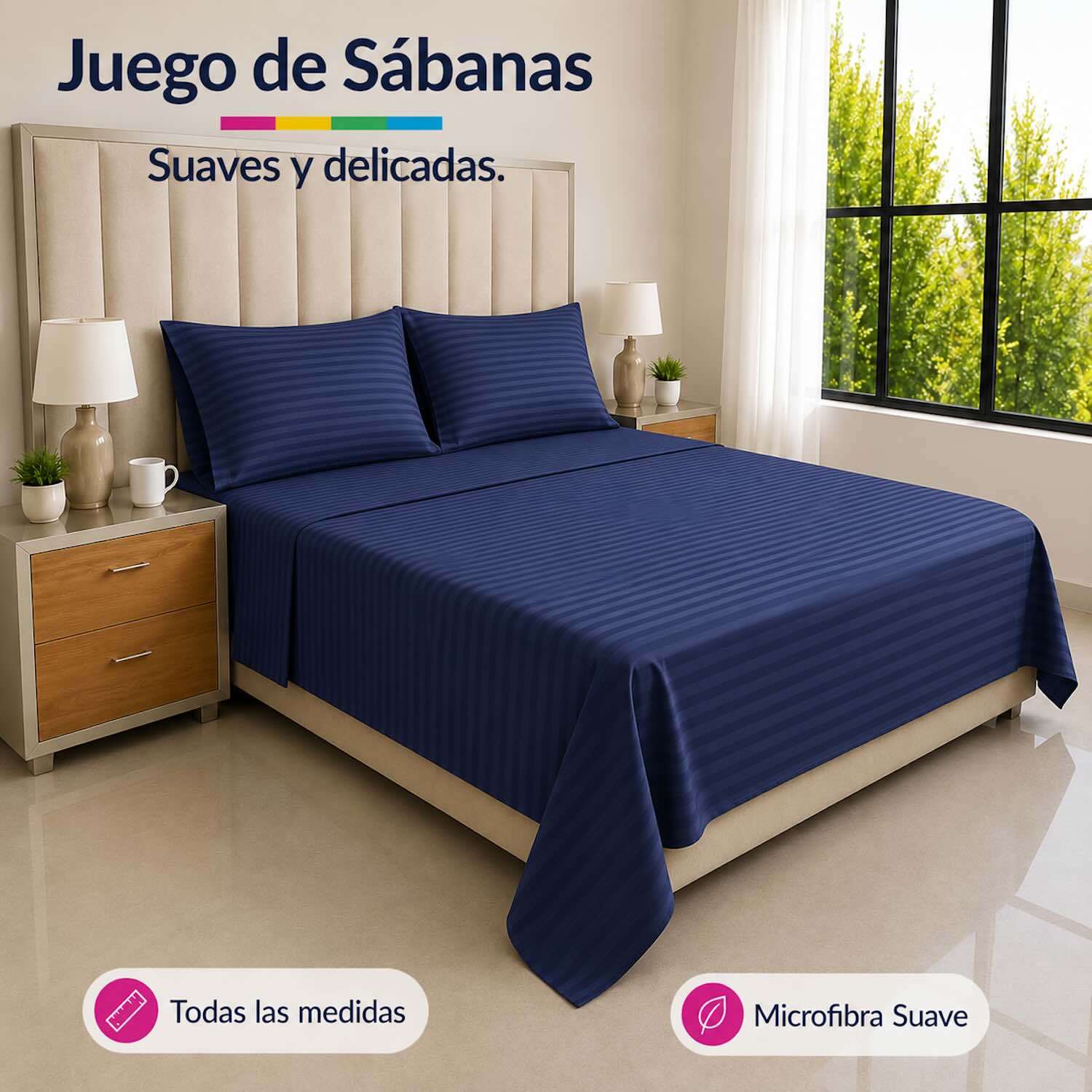 Juego de Sábanas Turqui en Microfibra Suave