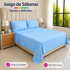 Juego de Sábanas Cielo en Microfibra Suave
