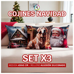 Set x 3 Cojines de Navidad 🎄Selecciona tu trío favorito