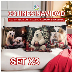 Set x 3 Cojines de Navidad 🎄Selecciona tu trío favorito