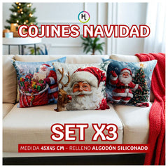 Set x 3 Cojines de Navidad 🎄Selecciona tu trío favorito
