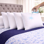Almohada Sensación Pluma de Ganso - 100% Algodón y Antifluido