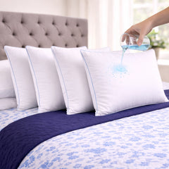 Almohada Sensación Pluma de Ganso - 100% Algodón y Antifluido