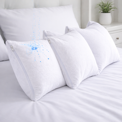 Set x 4 Protectores Impermeables para almohadas de 70x50 cm